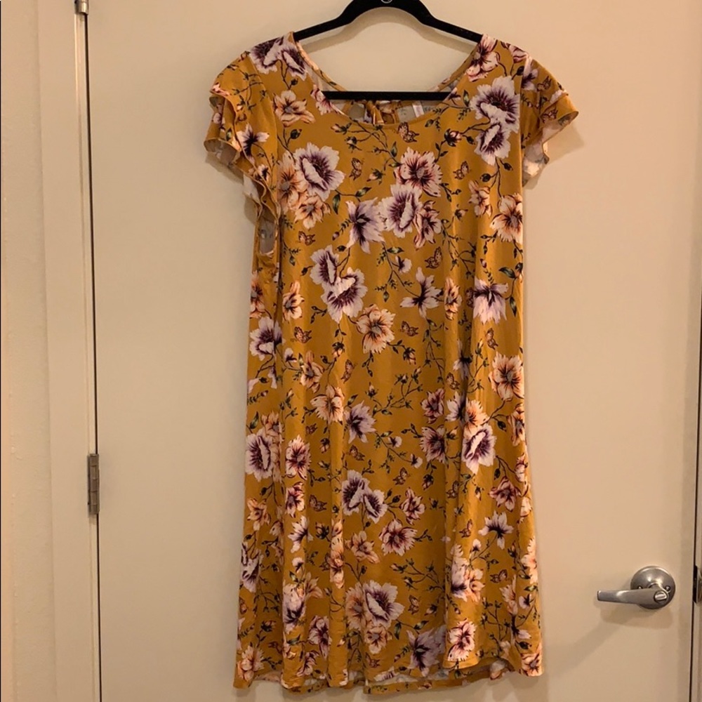 Cute yellow floral dress